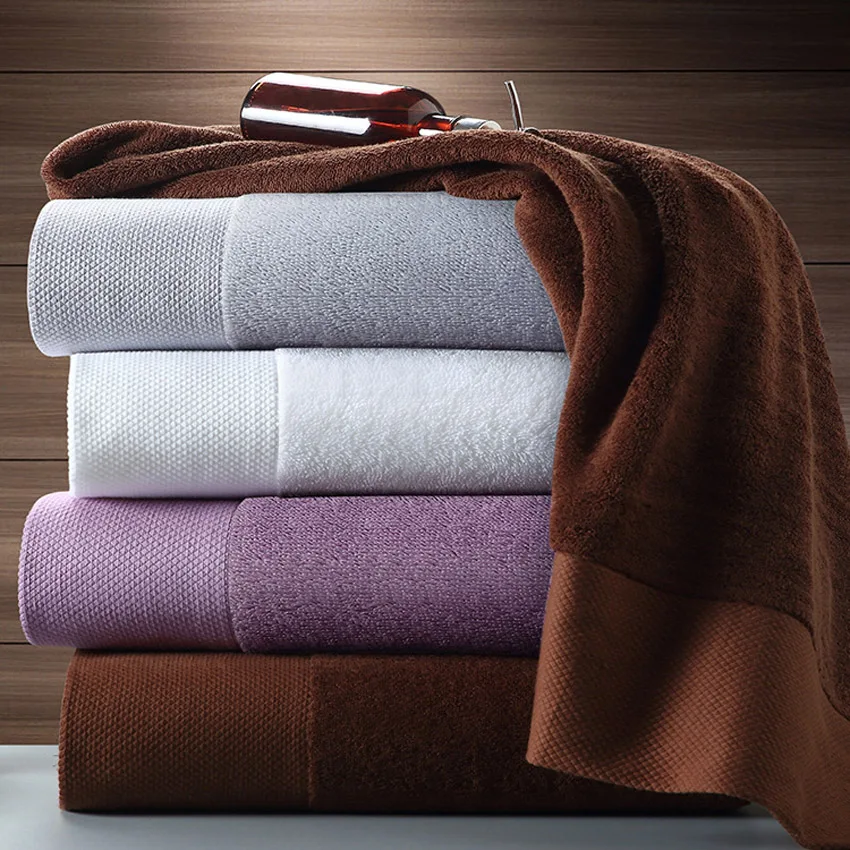 Сатиновое полотенце 100% хлопок Платиновое набор банных полотенец для взрослых