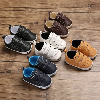 

Classic spring and autumn fashion male baby casual sneakers soft bottom hollow breathable baby toddler shoes