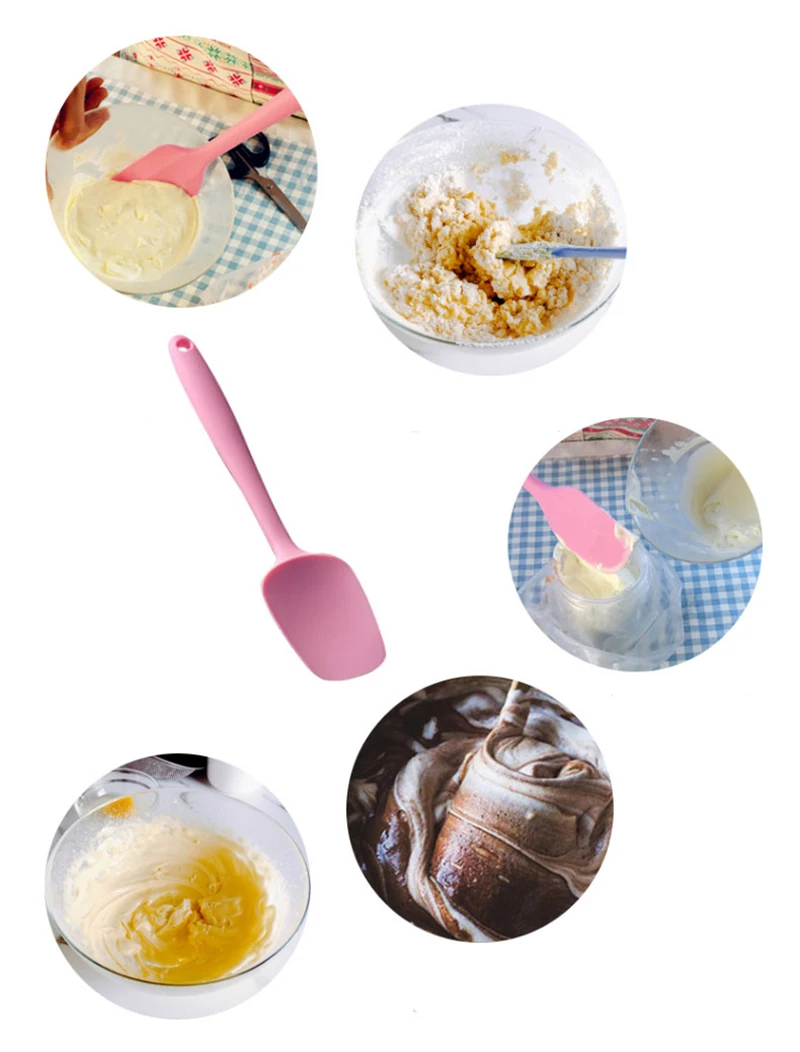 MOSEKO 1 шт. силиконовая лопатка-скребок для выпечки торта Крем Масло скребок для смешивания теста формы для выпечки Кухонные аксессуары инструменты для приготовления пищи