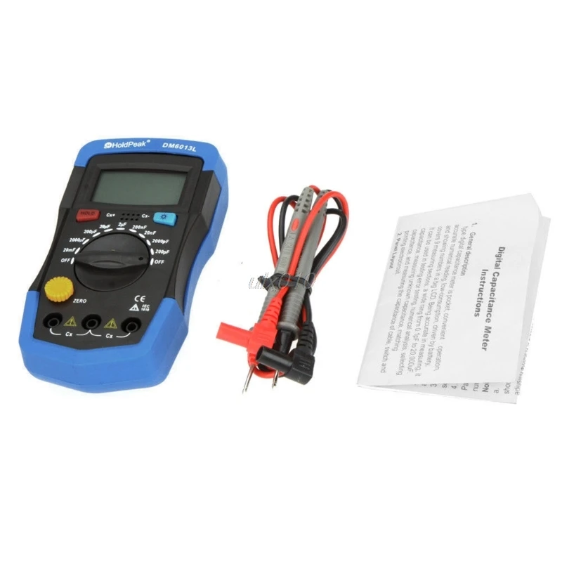 Handheld Digital Capacitance Meter Capacitor Tester Capacimeter Electronic Auto Whosale&DropShip