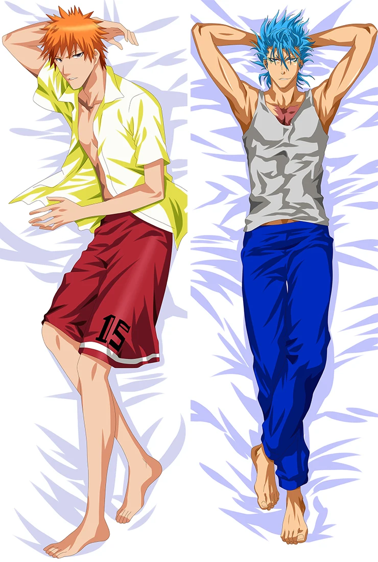 

Anime Characters pillowcase BLEACH cool boy Kurosaki Ichigo Dakimakura body throw pillow cover case hugging body pillowcase