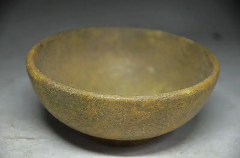 

.COLLECTIBLE DECORATE CHINESE OLD JADE HAND CARVED BOWL