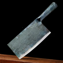 1 шт. ручной работы как единое целое марганцевой стали кухонный нож для тонкой нарезки ручка кости нож