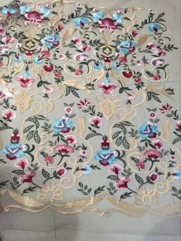 

top quality tulle mesh lace with flower CiCi-83123-1 for wedding/evening dress