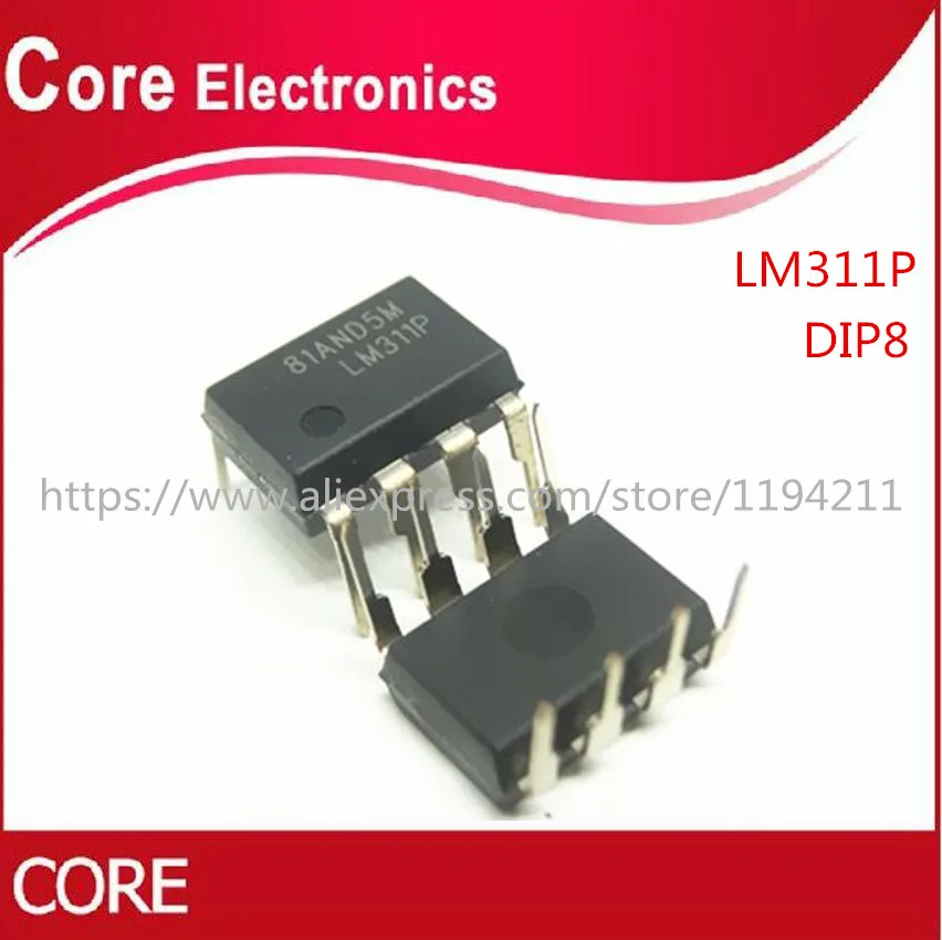 ДИФФЕРЕНЦИАЛЬНЫЕ КОМПАРАТОРЫ С STROBES LM311P DIP8 LM311 DIP 100 шт.|Интегральные схемы| |