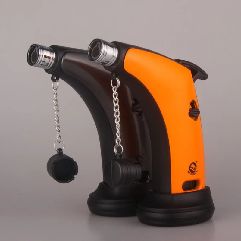 

Compact Butane Jet Lighter Turbo Torch Windproof Lighter Gasoline Fire Spray Gun Metal Lighters GAS Cigarette Accessories