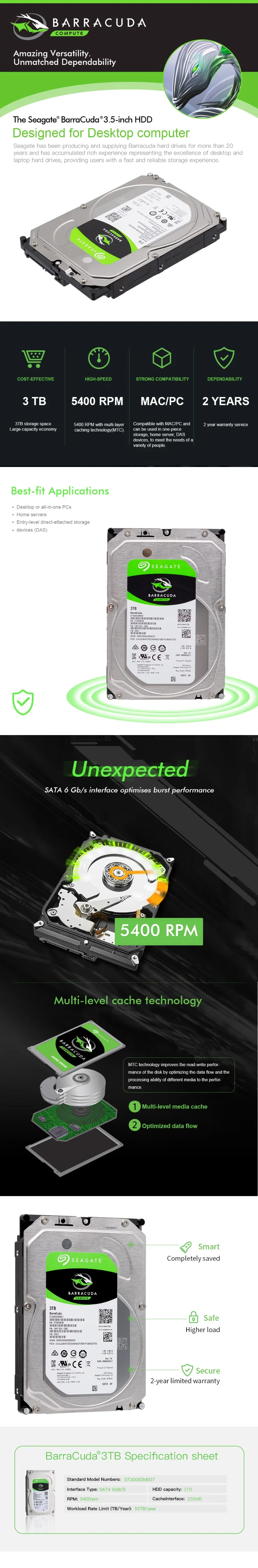ST3000DM007 internal hdd