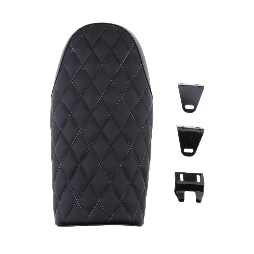 Flat Brat Style Tracker Cafe Racer Seat Saddle For Honda CG125 Durable High Quality & Soft Leatherette Removable mounting