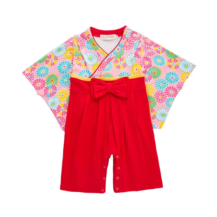 Детское кимоно в японском стиле, комбинезон для девочек и мальчиков, 5 видов, хлопковое кимоно для малышей, комбинезон для мальчиков, одежда, прикольный костюм - Цвет: and kimono
