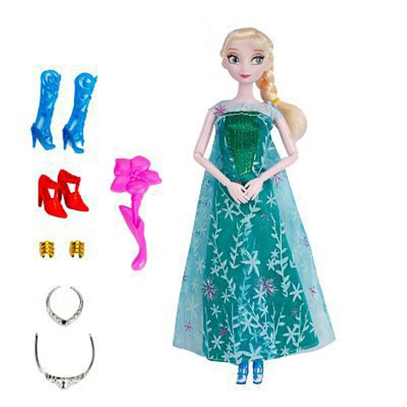 New Frozen Princess Elsa Anna 11 Joint Doll Snow Queen doll Girls Toys Birthday Christmas Gifts toys for children New Frozen Princess Elsa Anna 11 Joint Doll Snow Queen doll Girls Toys Birthday Christmas Gifts toys for children