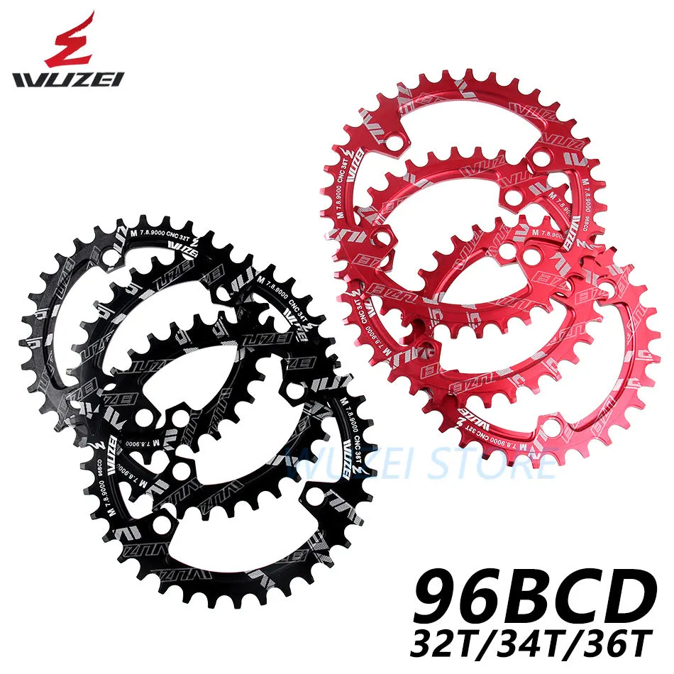

WUZEI BCD 96mm Round/Oval Bicycle Chainring MTB Mountain Chain Wheel 32T 34T 36T For Shimano M7000 M8000 M9000 Crank