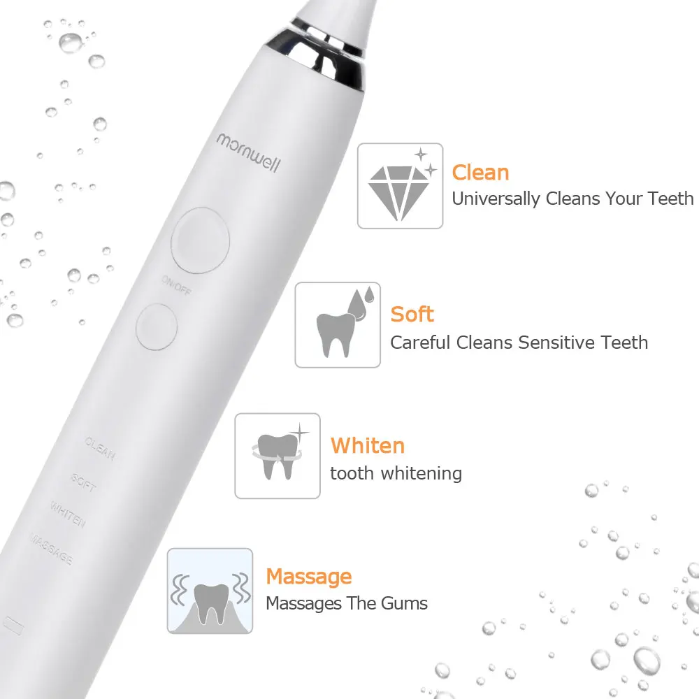 Electric Sonic Toothbrush Rechargeable Toothbrush Waterproof 4pcs Replacement heads Whitening Teeth for Adults Deep Clean Teeth Electric Sonic Toothbrush Rechargeable Toothbrush Waterproof 4pcs Replacement heads Whitening Teeth for Adults Deep Clean Teeth