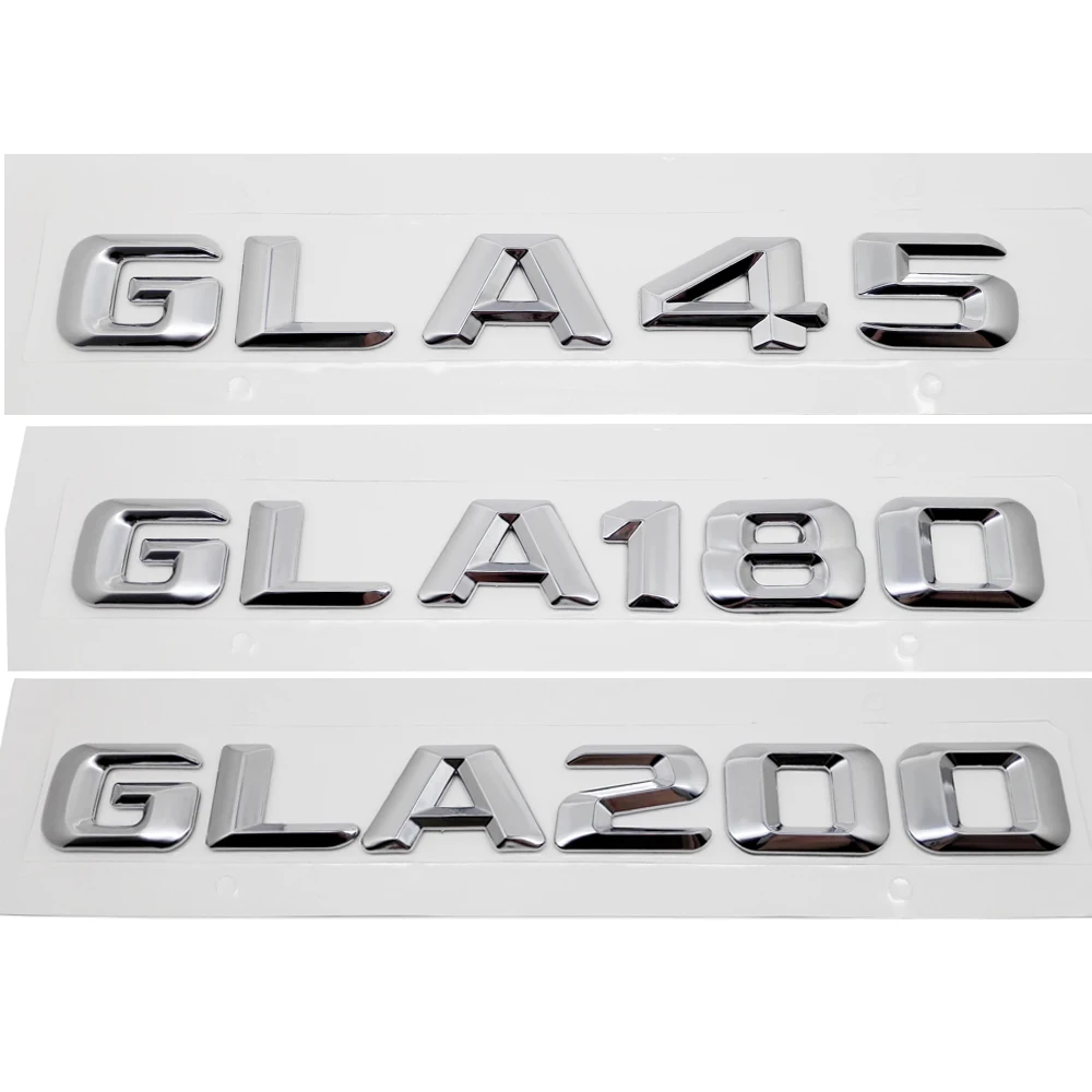 Us 1104 15 Offgla45 Gla180 Gla200 Trunk Rear Bumper Numbers Letter Badge Emblem Logo Sticker For Mercedes Benz Gla Class Amg W156 Accessories In