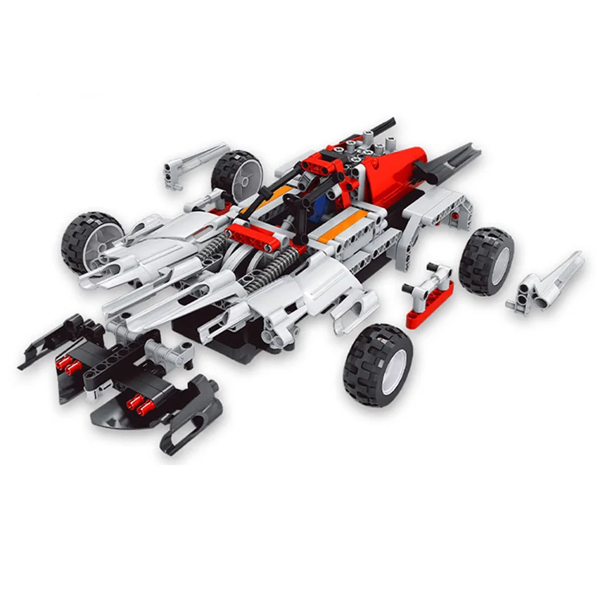 29cm 2in1 transform Car DIY Assemble RC Car Building Blocks Big Bricks Toys Birthday gifts Educational Toy for Kids girl boy 