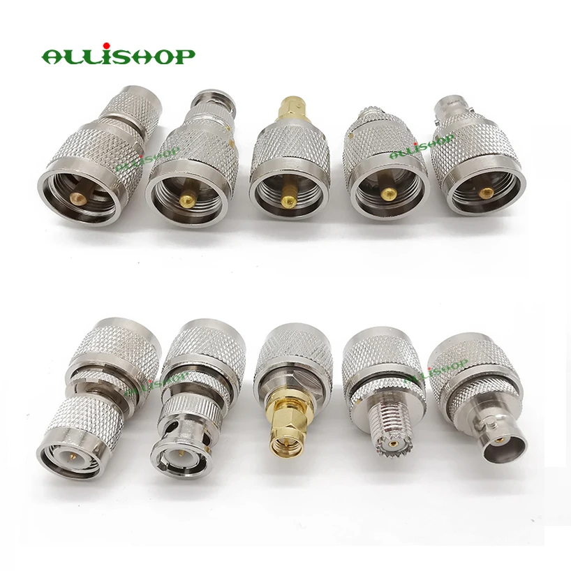 2 шт. UHF PL259 RF адаптер крышка к SMA SO239 BNC/TNC/F разъем прямой тест конвертер|Соединители|