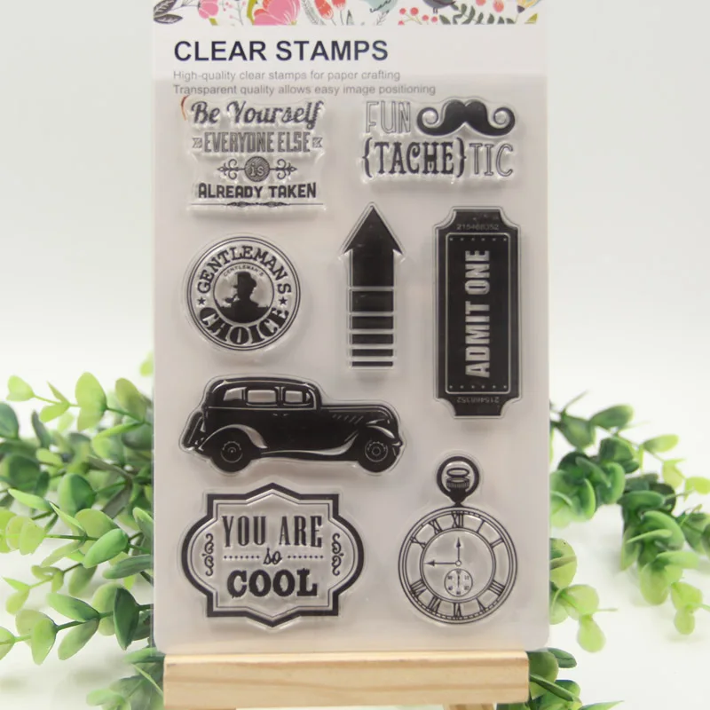 

1 sheet DIY Travel Car Design Transparent Clear Rubber Stamp Seal Paper Craft Scrapbooking Decoration