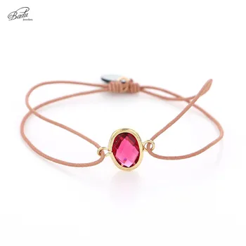 

Badu Elastic Rope Bracelet String Charming Adjustable Bracelets for Women Edged Crystal Faceted Irregular Shape Wholesale
