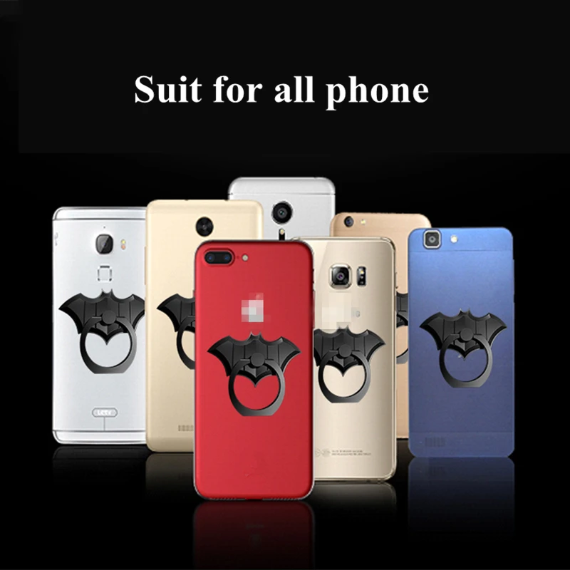 SYRINX Luxury Batman Universal Finger Ring Smartphone Mobile Cell Phone for IPhone X Xs Max 8 Plus Xiaomi Mi8 Mi9 Samsung Holder