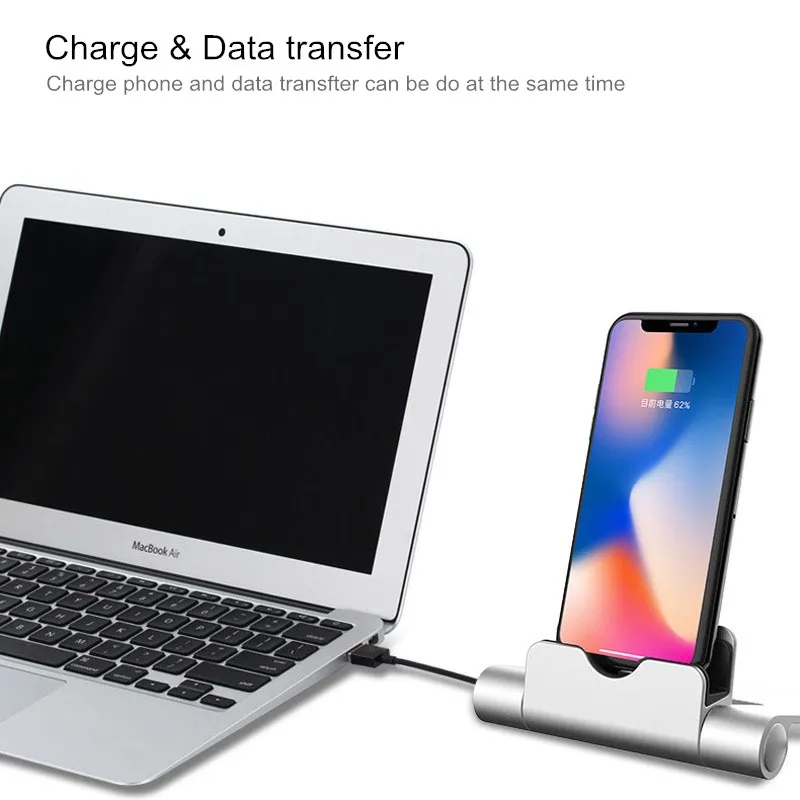 SZYSGSD Зарядная база док станция для iPhone X 8 7 6 USB кабель синхронизируемая подставка