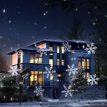New LED Snowflake Effect Lights Outdoor Christmas Light Projector Garden Outside Holiday Xmas Tree Decoration Landscape Lighting
