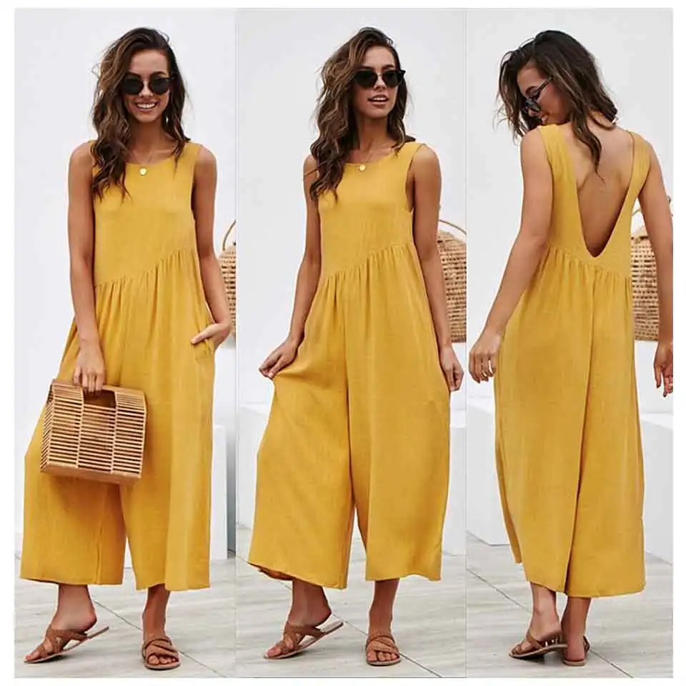 Casual Jumpsuit Women Clothing 2019 Long Sleeve Office Ladies Belted Jumpsuits (9)