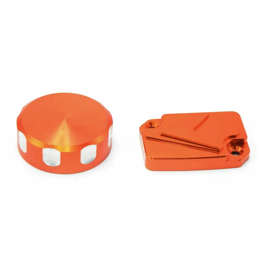 

Motorcycle Front&Rear Brake Master Cylinder Reservoir Cover cap orange For KTM 690 Duke/R 690 SMC/R 690 LC4 Supermoto