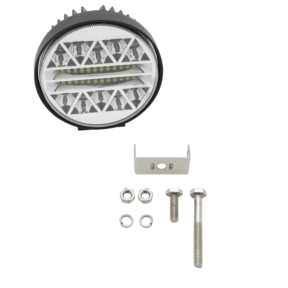 Round LED Work Light Bar 62W Flood Spot Combo Beam 12V 24V for Off Road 4WD ATV UTV UAZ UTE Motorbike Boat (4)
