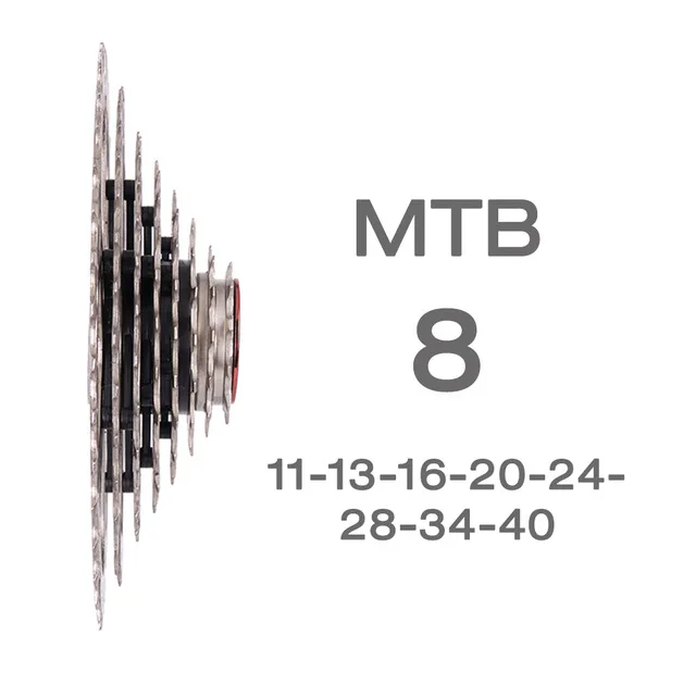 MTB 8 s 8 سرعة 40 T واسعة نسبة Freewheel دراجة جبلية أجزاء كاسيت 11-40 T متوافق ل M410 sram X4 دراجة رخيصة حذافة MTB 8 s 8 سرعة 40 T واسعة نسبة Freewheel دراجة جبلية أجزاء كاسيت 11-40 T متوافق ل M410 sram X4 دراجة رخيصة حذافة