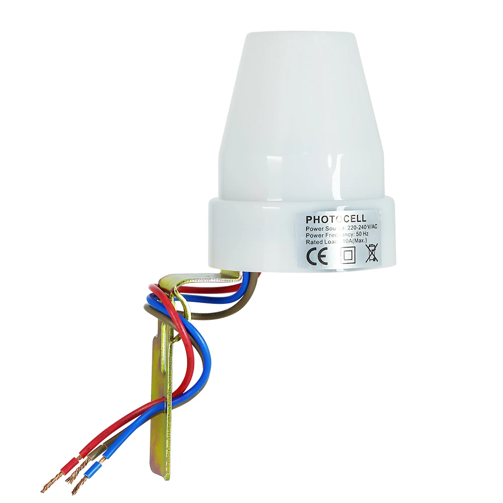 

High Quality Outdoor Wall Mounted adjustable 220V 240V/AC Automatic light control sensor switch free shipping(1pc ET302)
