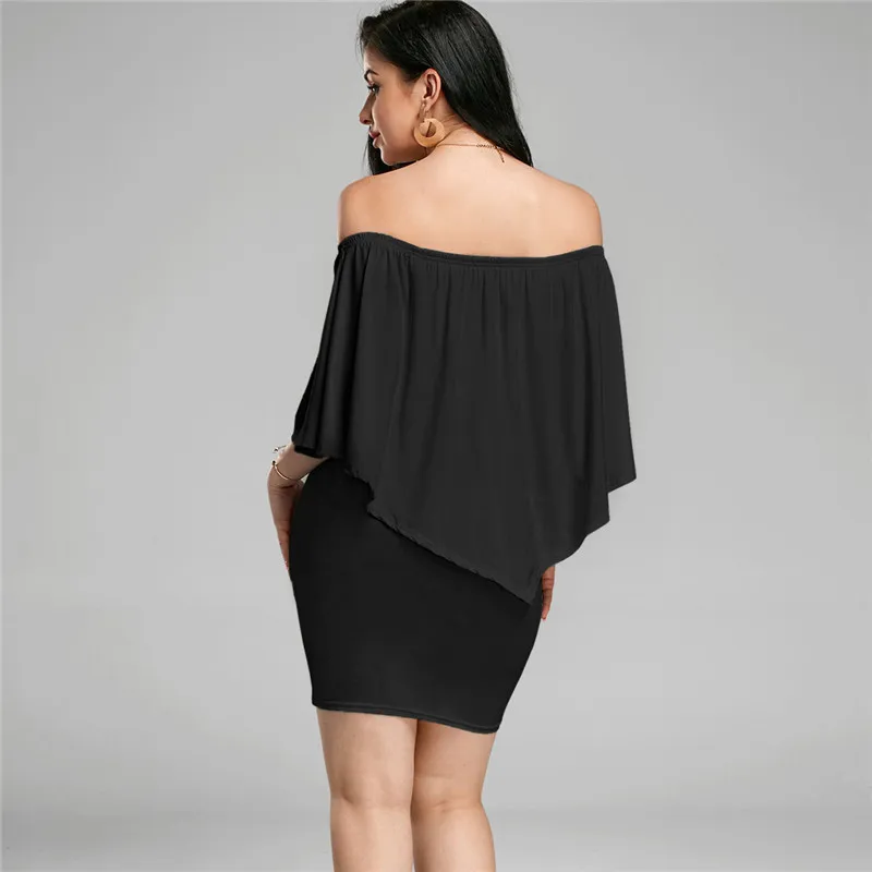 Женское мини платье с воротником лодочкой открытыми плечами|mini dress|women mini dresscasual