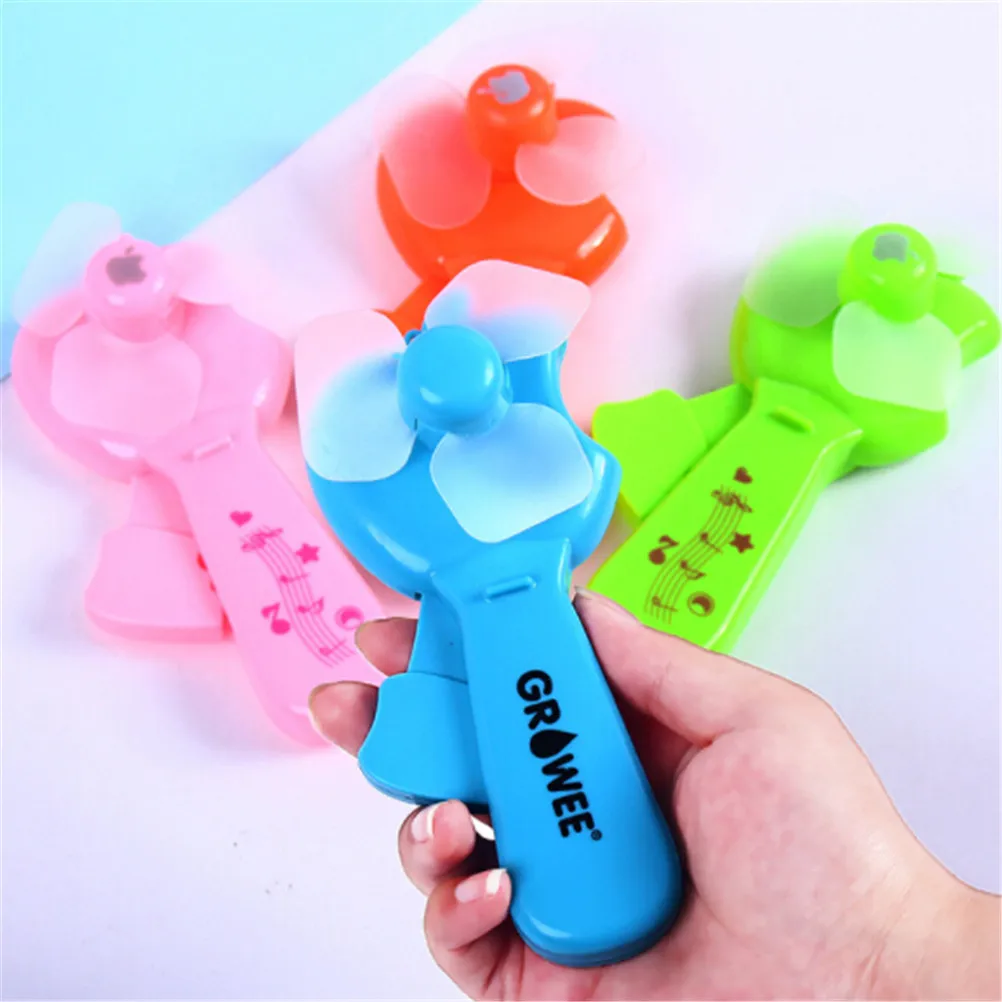 

Cute Portable Mini Plastic Hand Pressure Fan Outdoor Summer Cool Gadgets Tools Children's Toys Games Gifts
