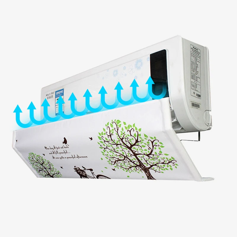 

Adjustable Angle Air Conditioning Wind Shield Polyester Fabric for Home Bedroom Wall-mounted Air Conditioner Deflect AQ118