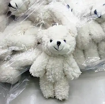 white fluffy bear