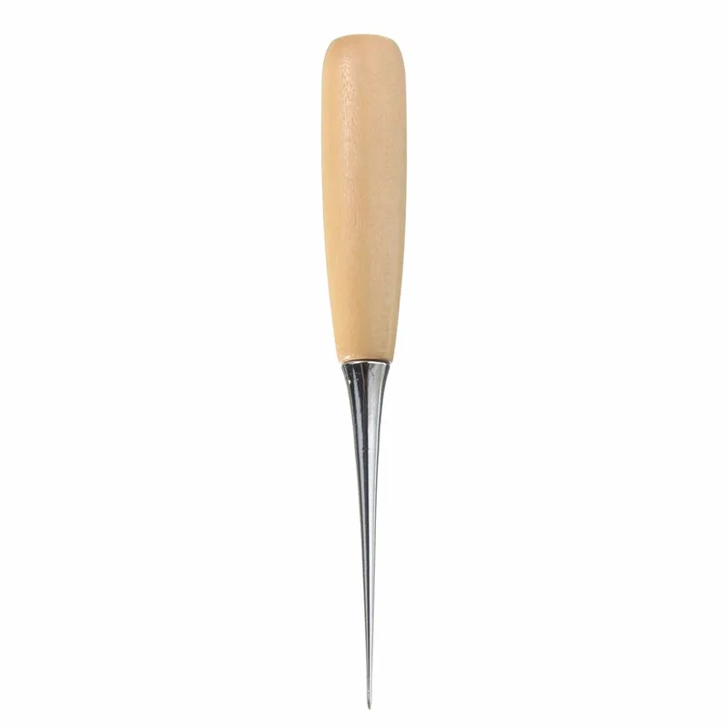 KiWarm распродажа кожевенное ремесло ручной инструмент для шитья регулируемый кожаный край Slicker круглый деревянный набор шил удар Groover Skiving нож