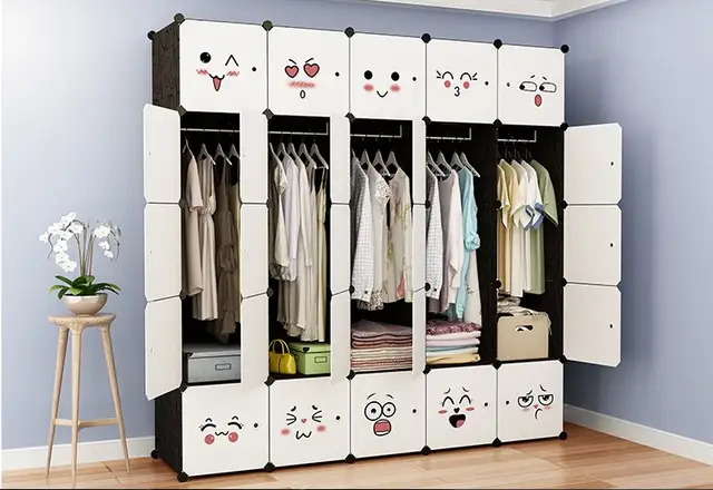 Multi Purpose Simple Wardrobe Fabric Closet Portable Folding