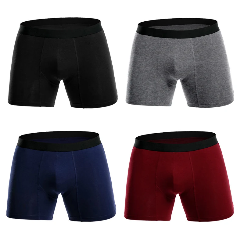 European Size Plus Size Cotton Men Underwear Boxer Shorts Long Leg ...