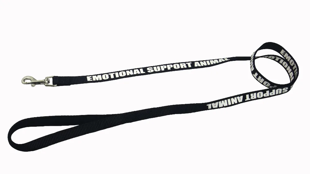 black service dog leash