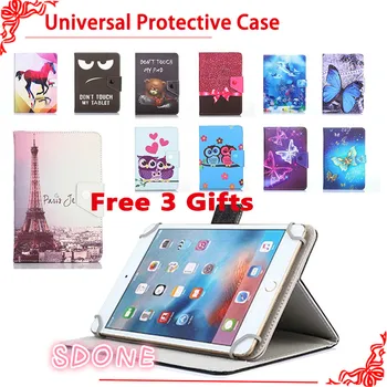 

Universal Cartoon Case for Philips E Line 4G TLE821L 8 inch Tablet Stand Protective Case cover + gifts