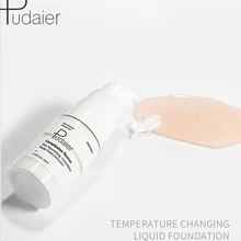 Pudaier VIP link marque fond de teint crème éclaircir la peau fond de teint liquide ton sur ton visage température changement de couleur