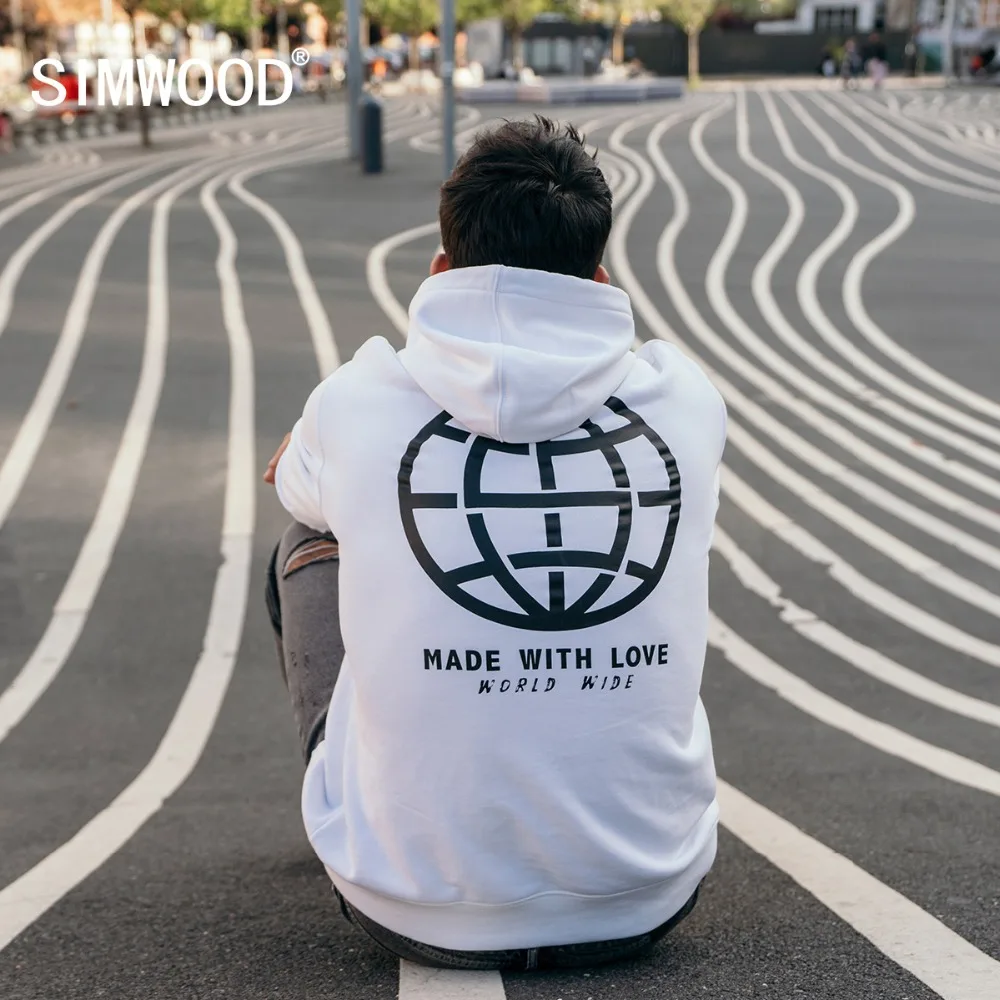 SIMWOOD Casual Hoodies Men Fashion Graphic Print Sweatshirts Hooded 2020 spring Streetwear Tracksuit Brand Pullover 180394 SIMWOOD Casual Hoodies Men Fashion Graphic Print Sweatshirts Hooded 2020 spring Streetwear Tracksuit Brand Pullover 180394