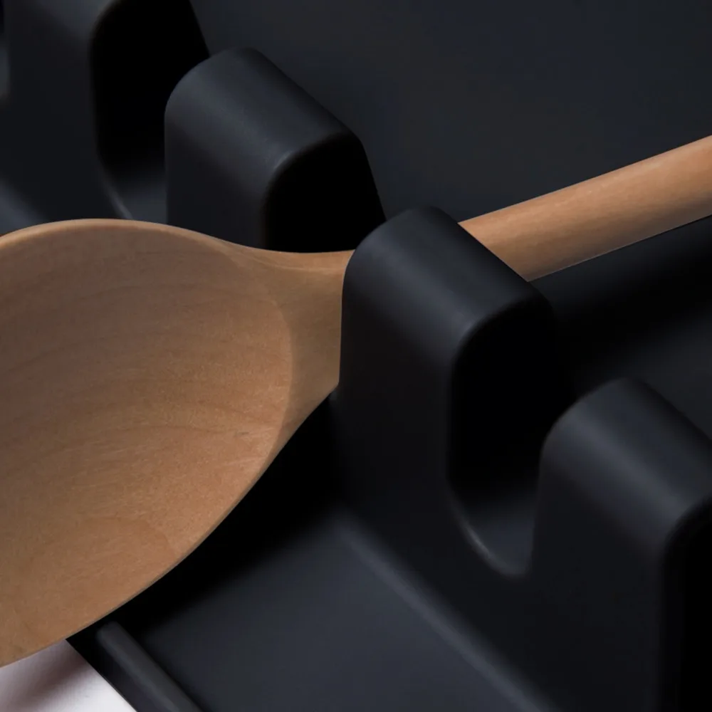 Силиконовая подставка для ложки держатель для суповой ложки Подставка для ложки печное устройство инструмент кухонная полка для посуды кухонные принадлежности для хранения