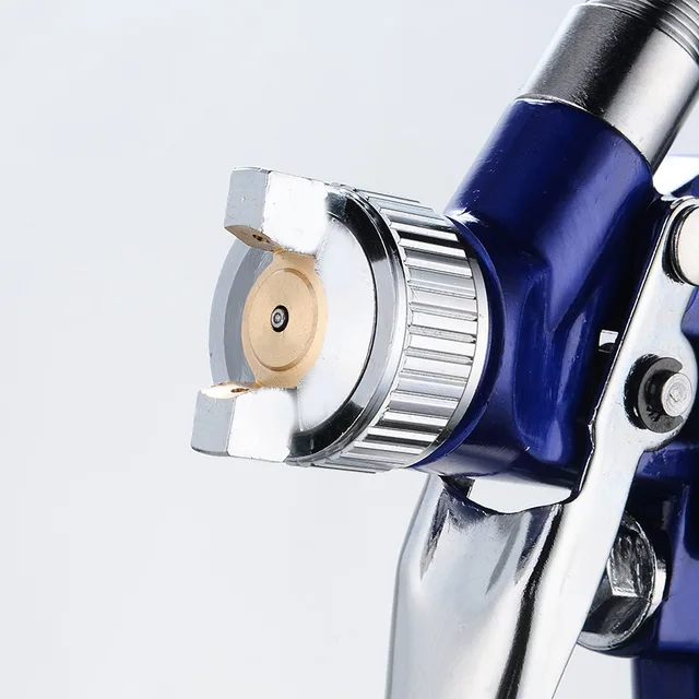 ALLSOME HVLP Gravity Feed Spray Gun Airbrush Kit Touch Up Paint Sprayer Gravity Feed Air Brush Set Auto Car Painting HT1842