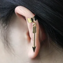 Cheap Women Fashion Arrows Earring font b Jewelry b font One Single Piece Ear Cuff Silver