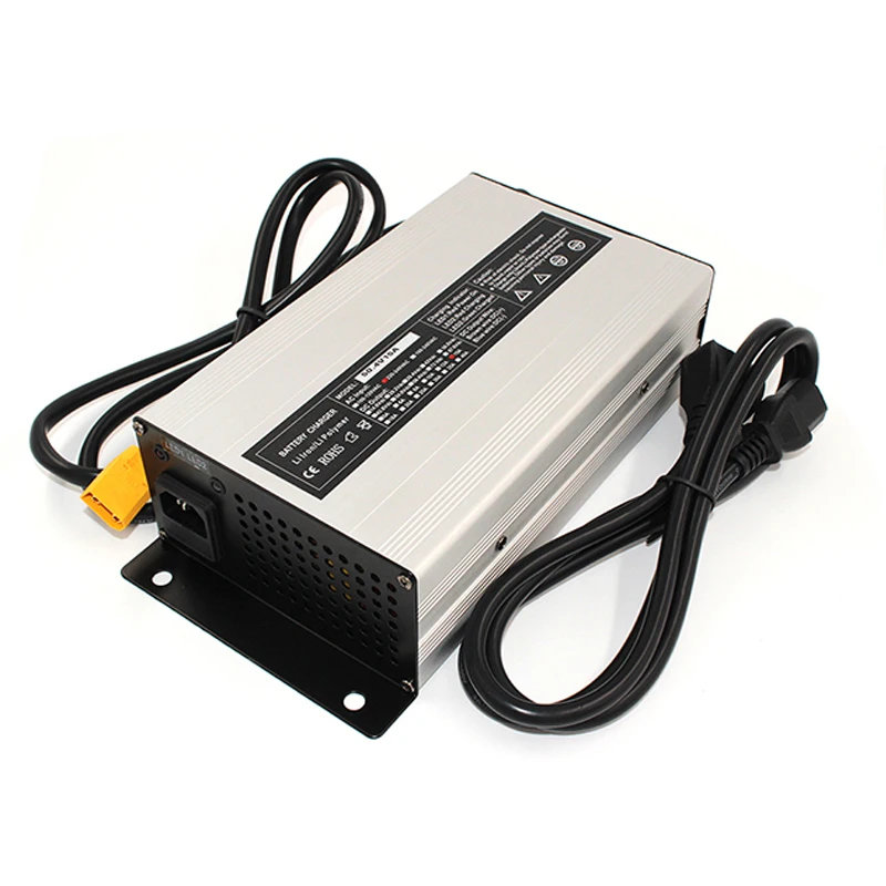  58.4V 15A Charger 48V LiFePO4 Battery Smart Charger Used for 16S 48V LiFePO4 Battery Input 220V Alu - 32831364434