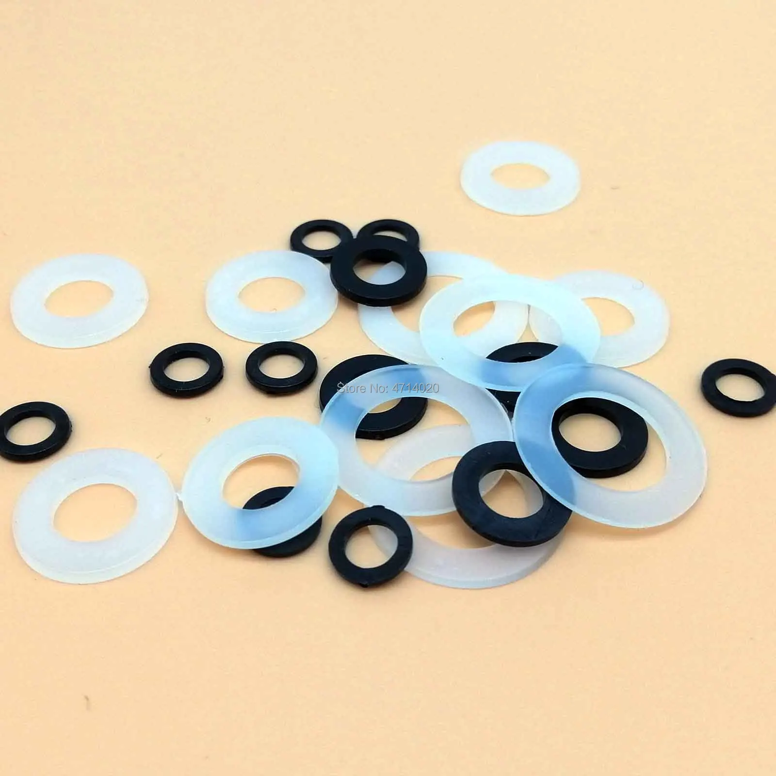 Plastic Nylon Flat Washers M1.5-M12 100pcs for Screw plastic washers