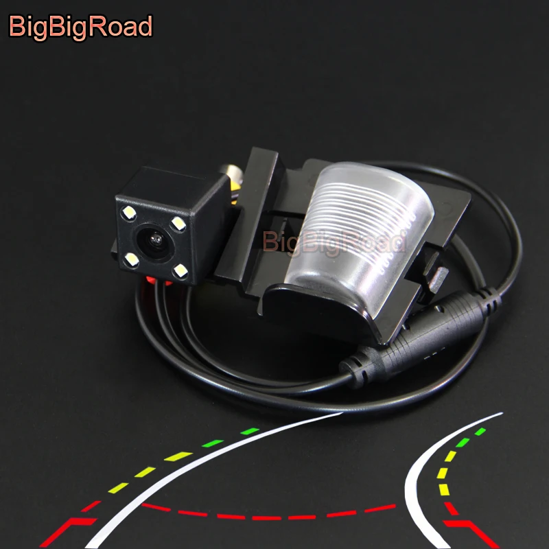 

BigBigRoad For Jeep Wrangler Rubicon Sahara Unlimited Sahara 2012-2015 Car Intelligent Dynamic Tracks Rear View CCD Camera