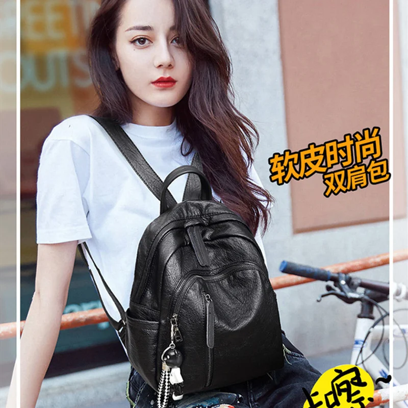 CHALLEN Модный женский рюкзак женский высококачественный Молодежный кожаный рюкзак для девочек-подростков школьная сумка через плечо рюкзак