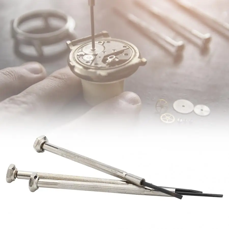 

3pcs/Set Watchband Watch Movement Removal Screwdriver Watch Repairing Accessory Tool Watch Screw Accessory Watch Repair Tool