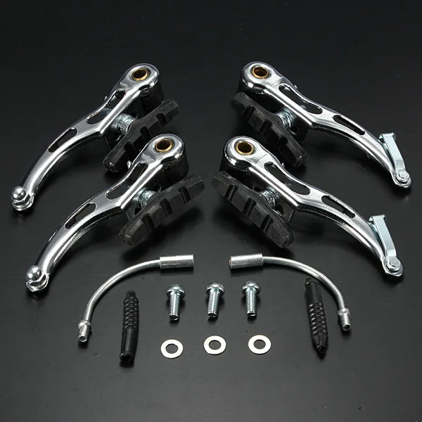 1 Set MTB Bike Cycling V Brake Kit Bicycle Parts V Brake Caliper Alloy Black