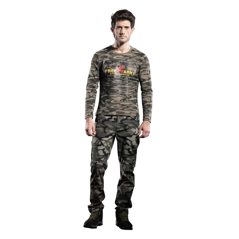 Модные Военные тактические штаны, Брендовые мужские зимние спортивные штаны, повседневные Компрессионные Мужские военные штаны с карманами, Mk-7156B